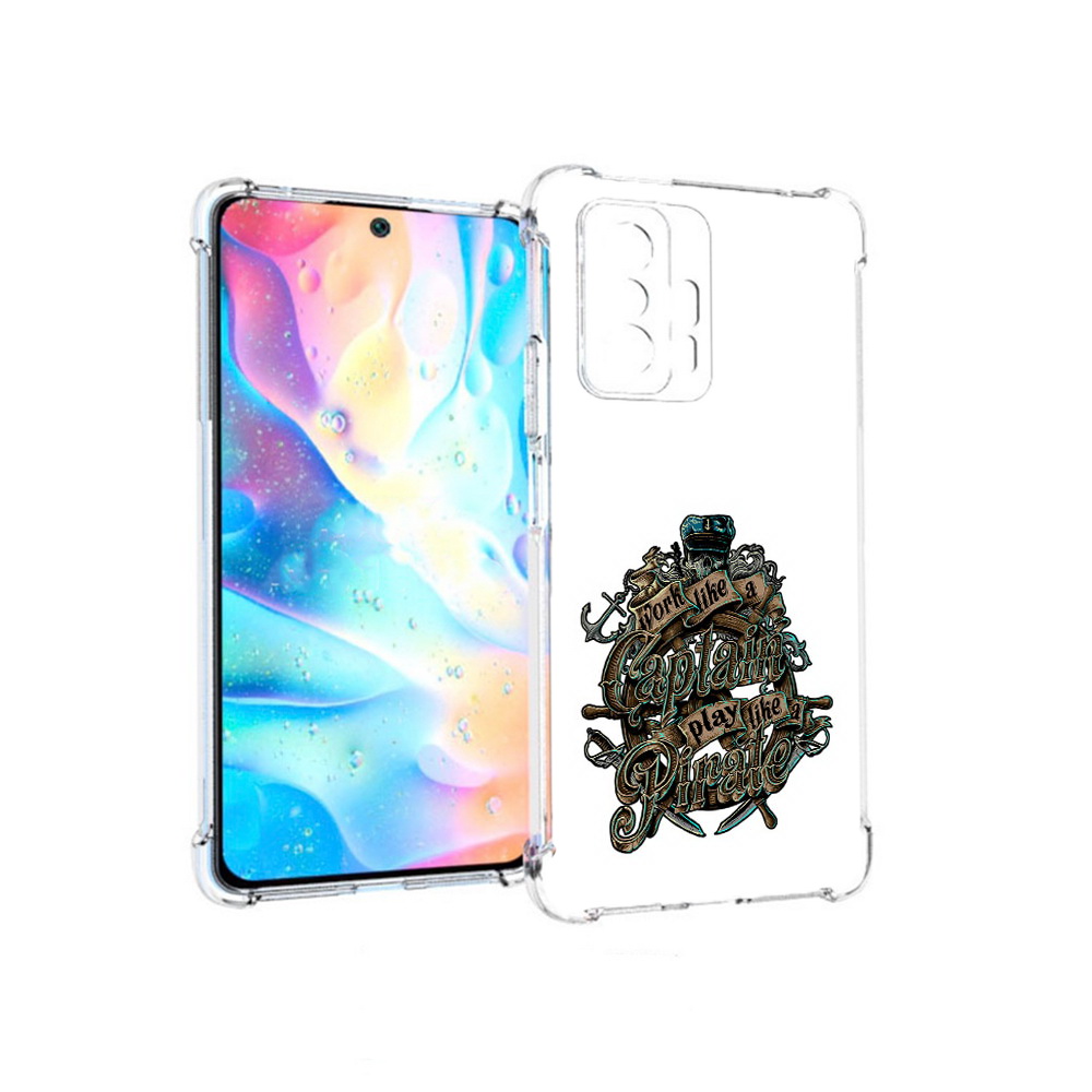 

Чехол MyPads Tocco для Xiaomi 11T Pro капитан пиратов (PT163474.285.385), Прозрачный, Tocco