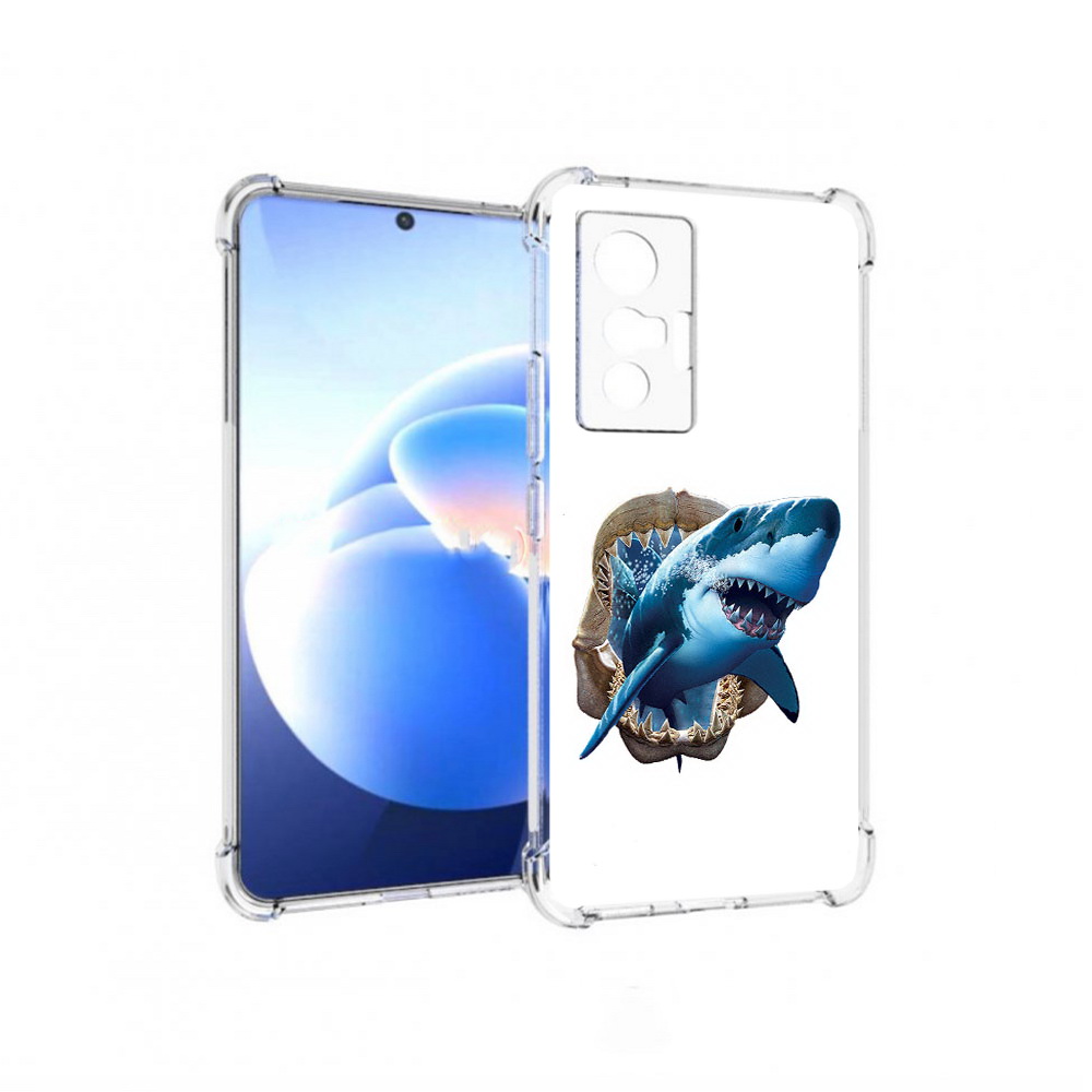 

Чехол MyPads Tocco для Vivo X70 челюсти, Прозрачный, Tocco
