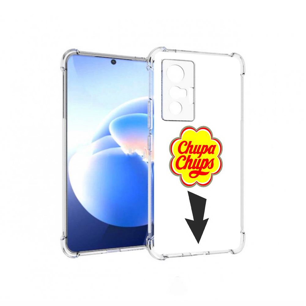 

Чехол MyPads Tocco для Vivo X70 чупа чупс, Прозрачный, Tocco