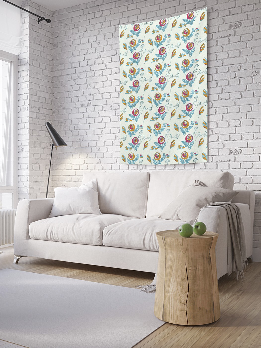 

Вертикальное фотопанно на стену JoyArty Абстракция роз 150x200 см, Абстракция роз