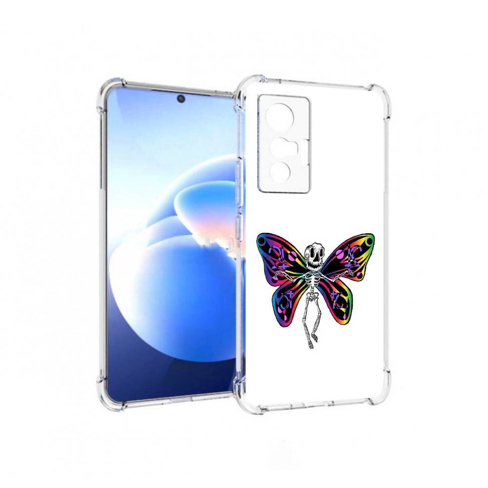 

Чехол MyPads Tocco для Vivo X70 эффект бабочки, Прозрачный, Tocco