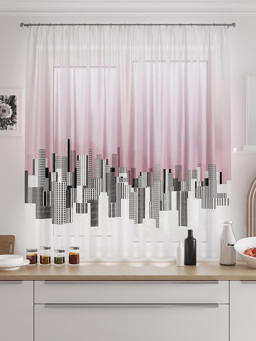 

Комплекты штор AT HOME Кренмиар высота 180 см, ширина 150 см, Белый, 519088