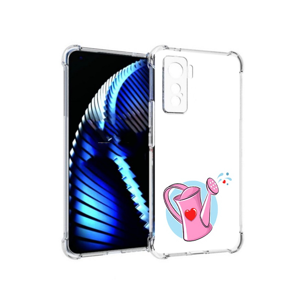 

Чехол MyPads Tocco для Vivo iQOO 5 Лейка любви 14 февраля, Прозрачный, Tocco