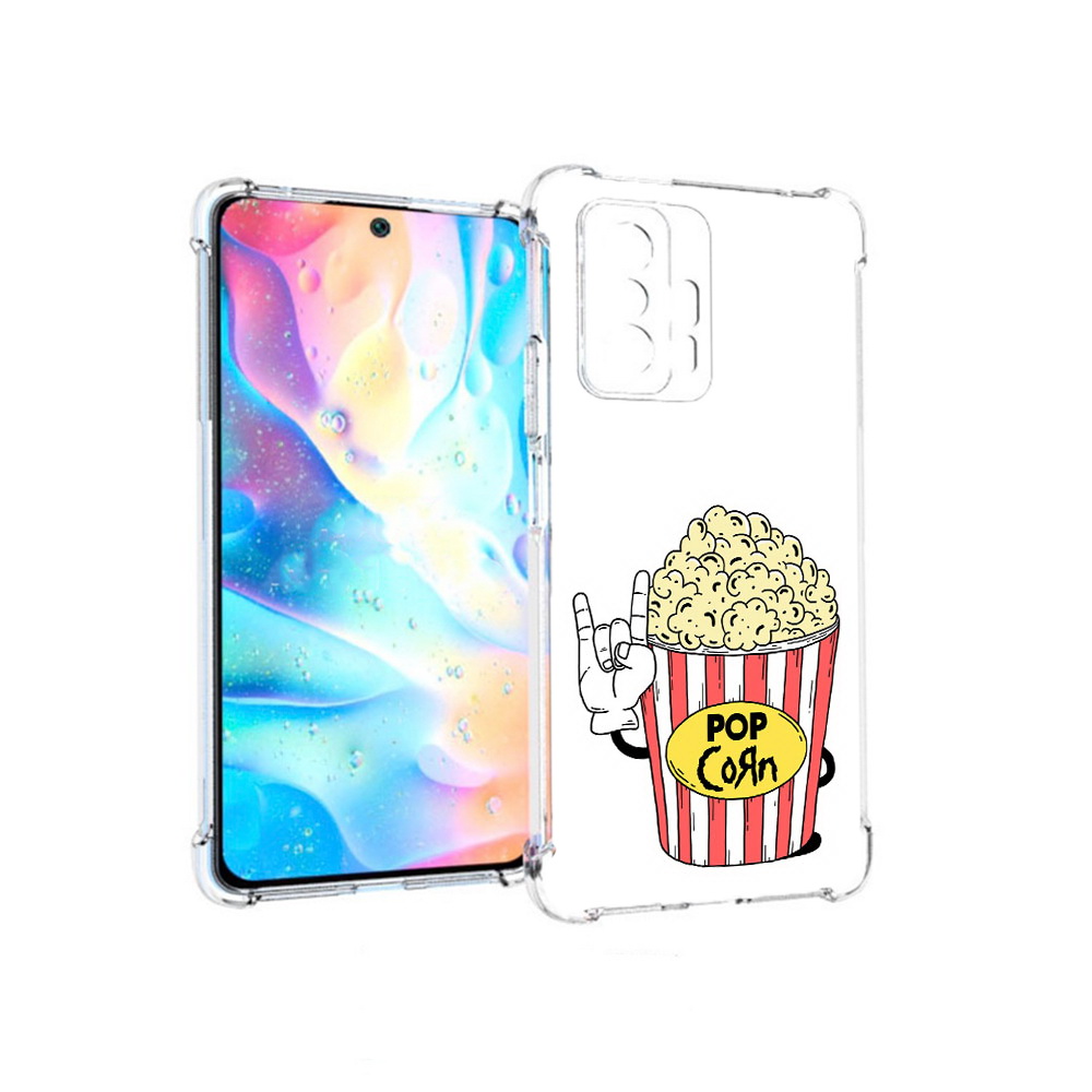 

Чехол MyPads Tocco для Xiaomi 11T Pro крутой попкорн (PT163474.285.427), Прозрачный, Tocco