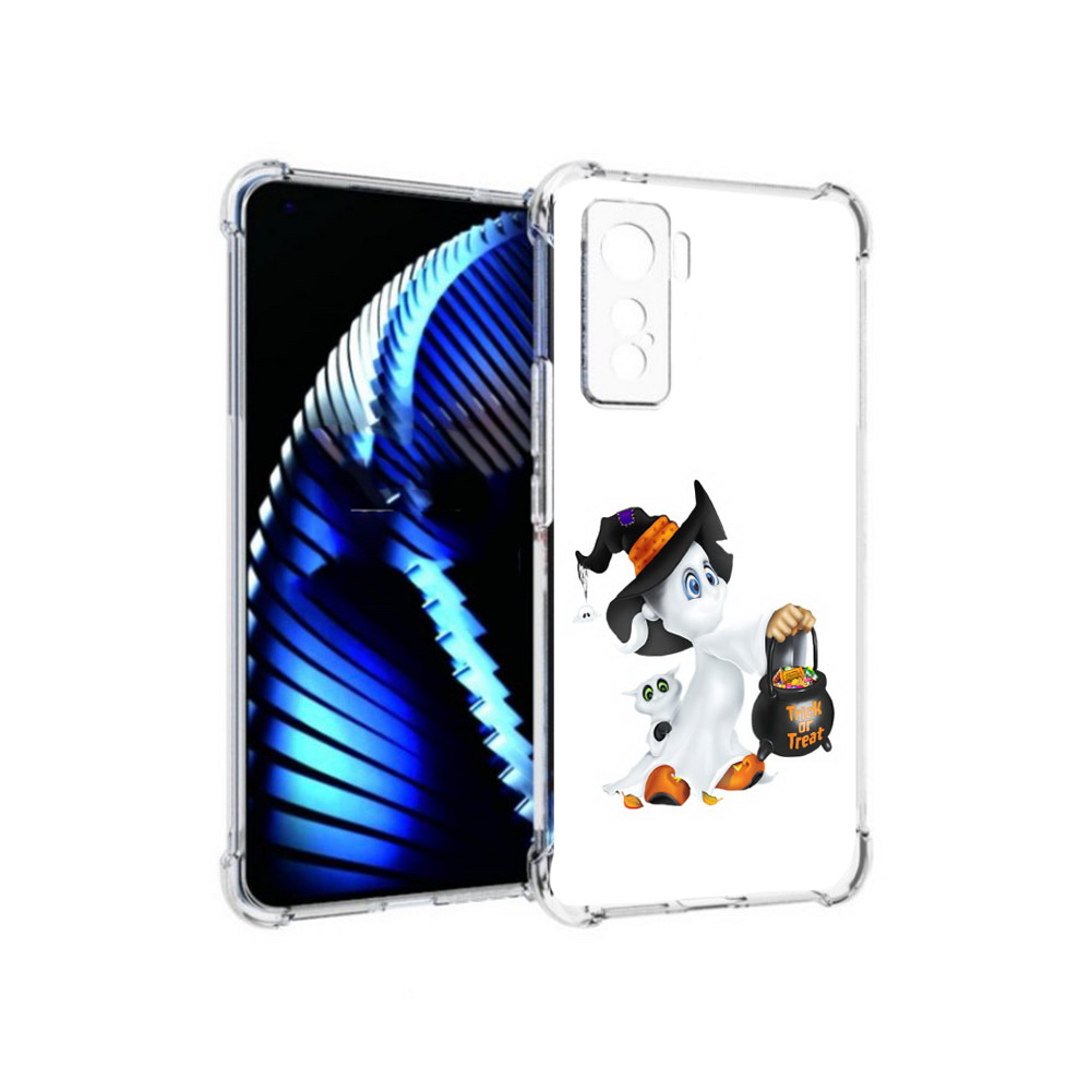 

Чехол MyPads Tocco для Vivo iQOO 5 Маленький призрак, Прозрачный, Tocco
