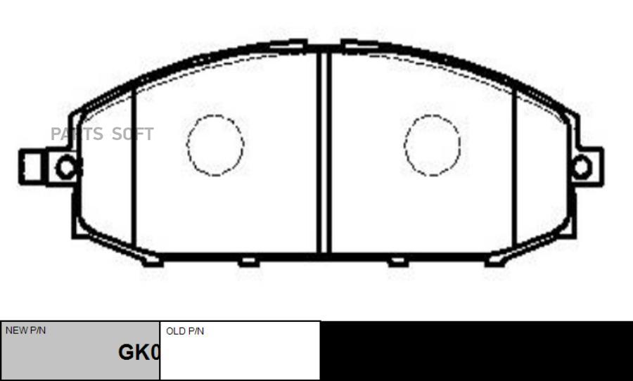 

Тормозные колодки Ctr GK0829