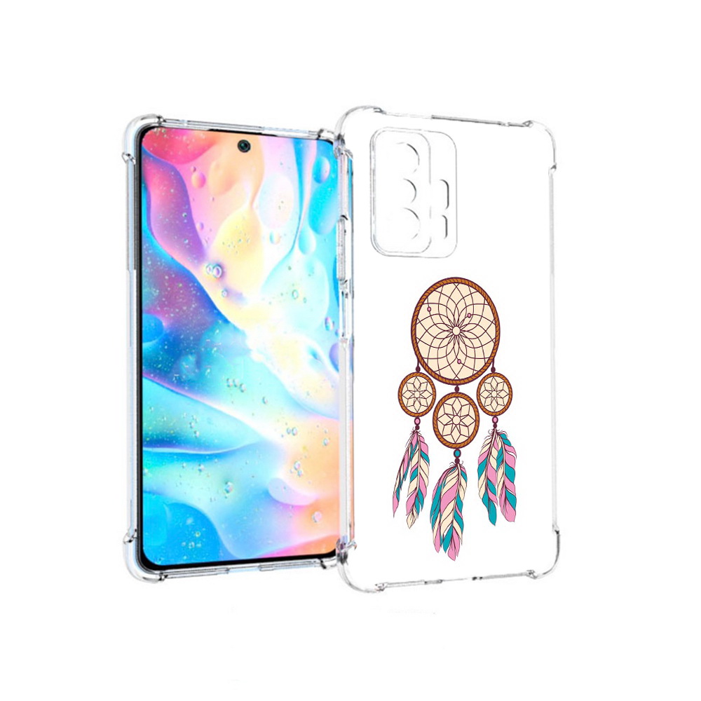 

Чехол MyPads Tocco для Xiaomi 11T Pro ловец снов бежевый (PT163474.285.442), Прозрачный, Tocco