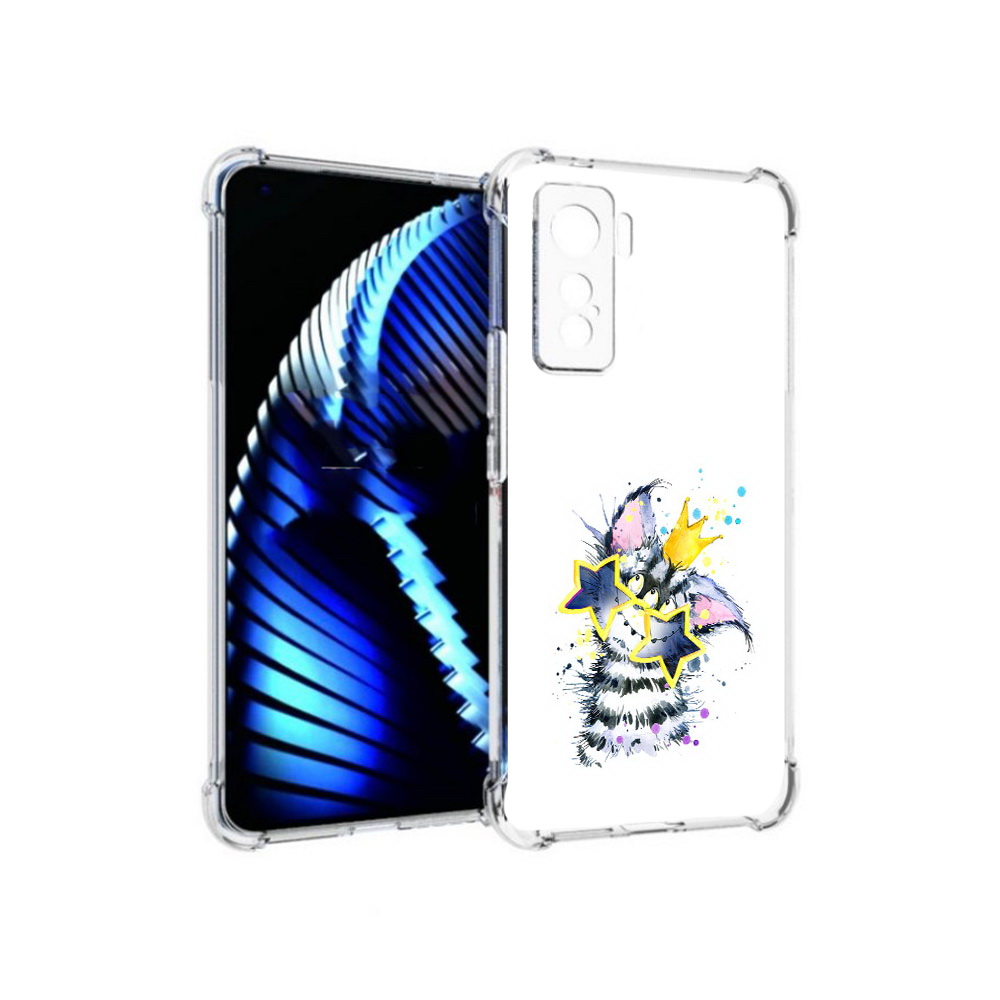

Чехол MyPads Tocco для Vivo iQOO 5 Мартовский Нуся, Прозрачный, Tocco