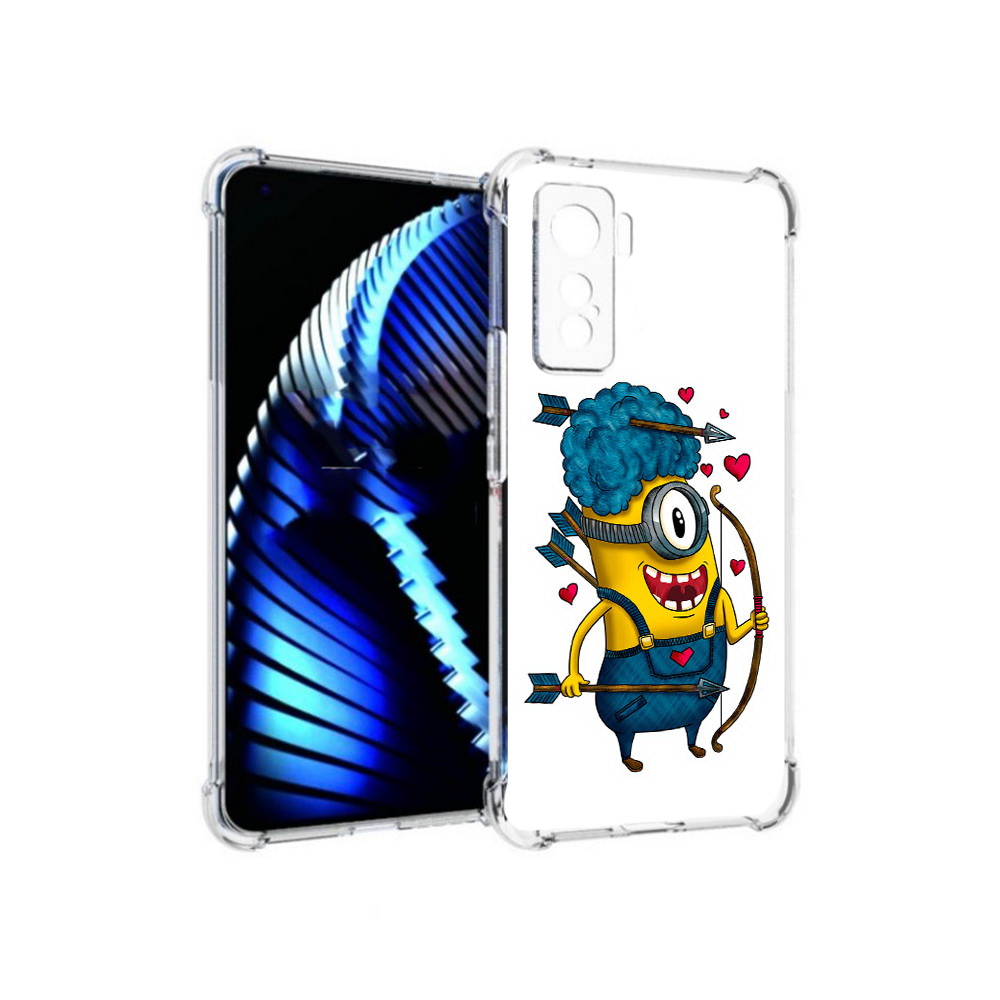 

Чехол MyPads Tocco для Vivo iQOO 5 Миньон купидон, Прозрачный, Tocco