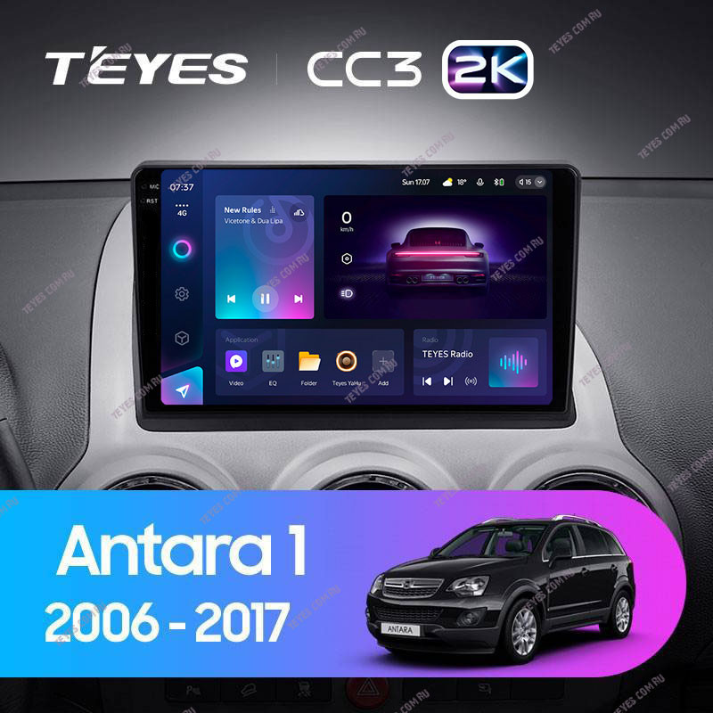 Автомобильная магнитола Teyes CC3 2K 6/128 Opel Antara 1 (2006-2017)