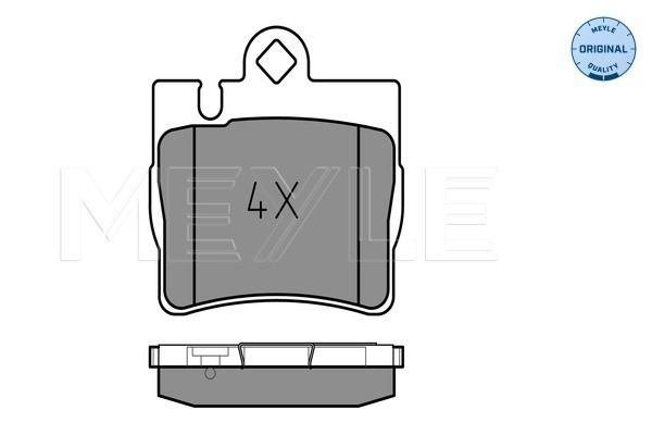 Тормозные колодки MEYLE дисковые 252307815