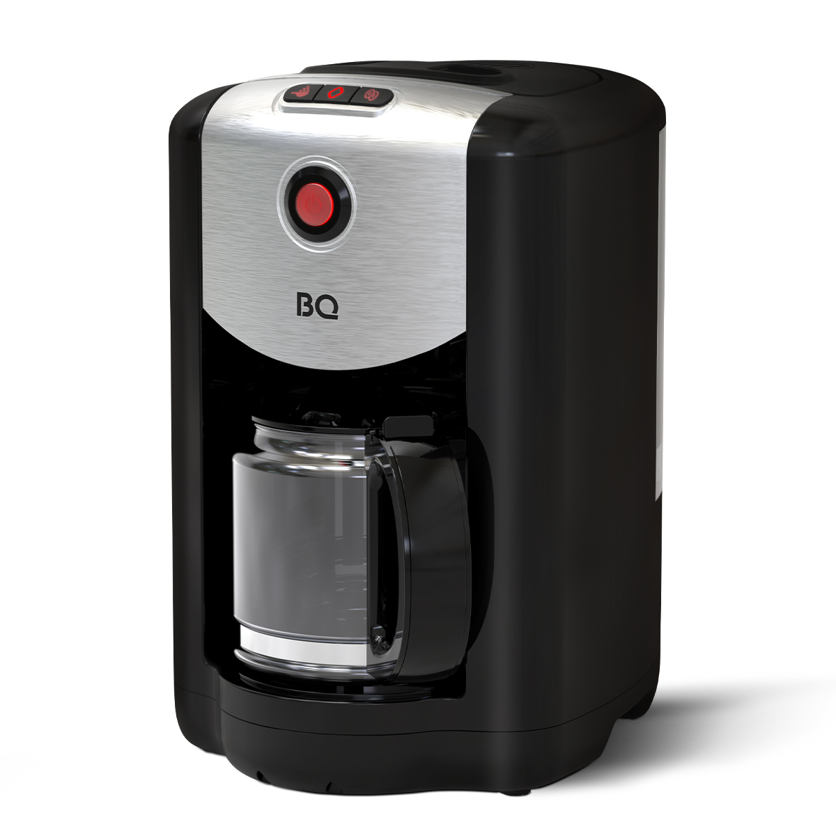 Кофеварка капельного типа BQ CM1009 серебристый, черный кофеварка капельная hyundai hyd 1212 1050вт серебристый