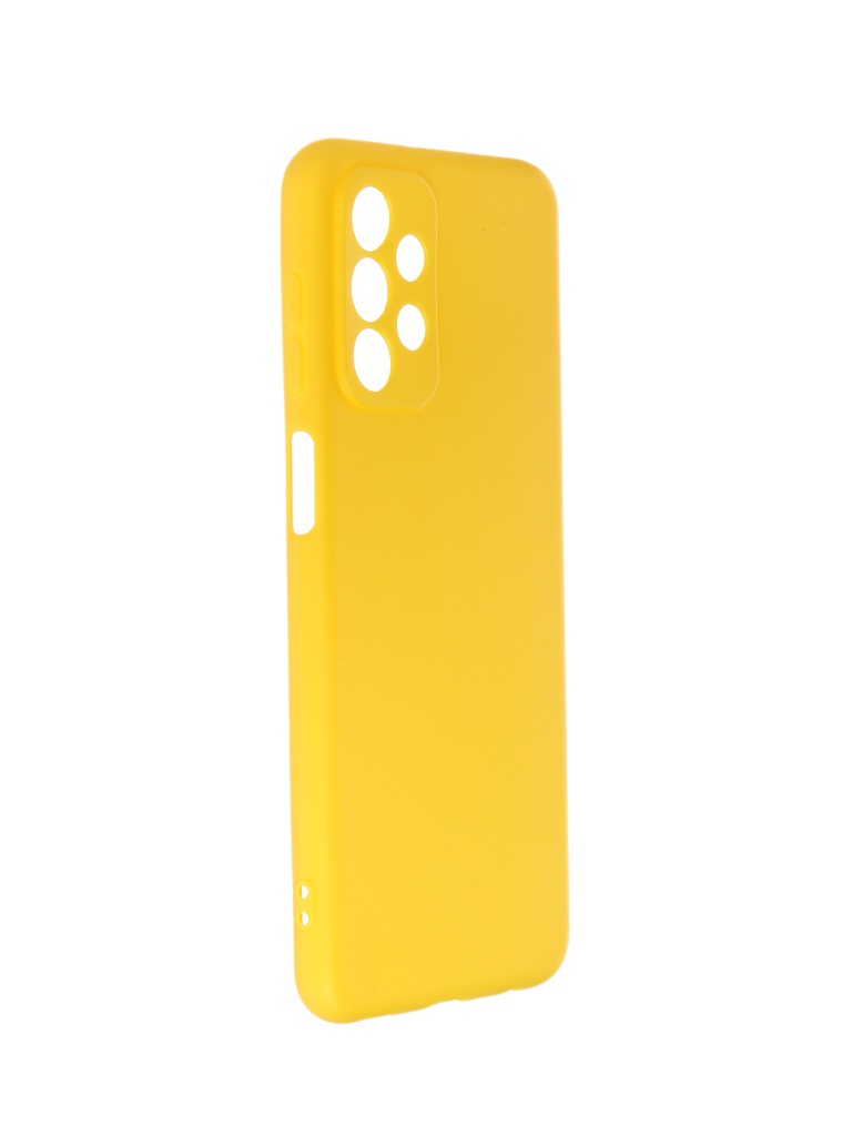 Чехол DF для Samsung Galaxy A23 Silicone Yellow sCase-137