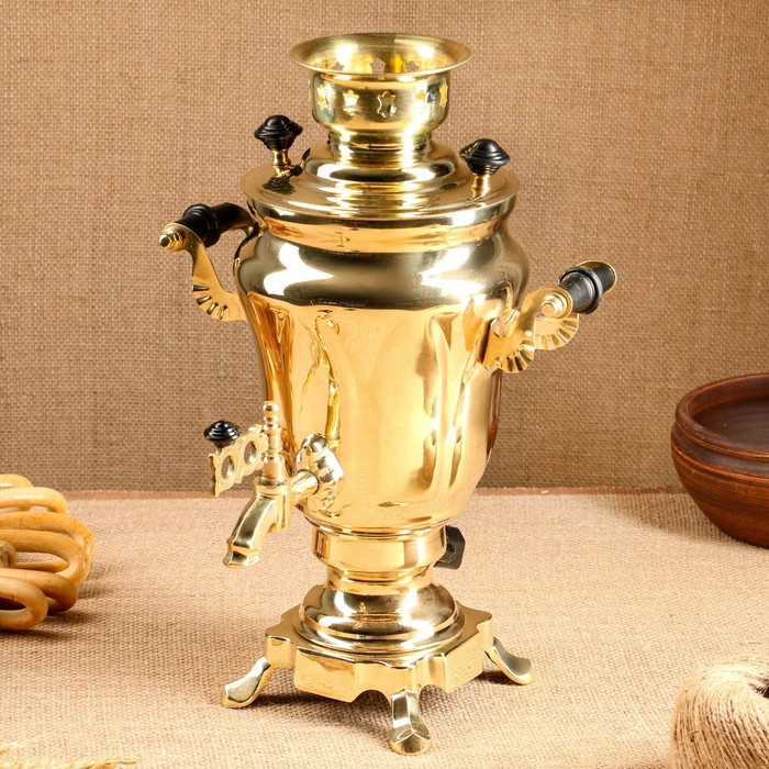

Самовар электрический, 1,5 л, латунь