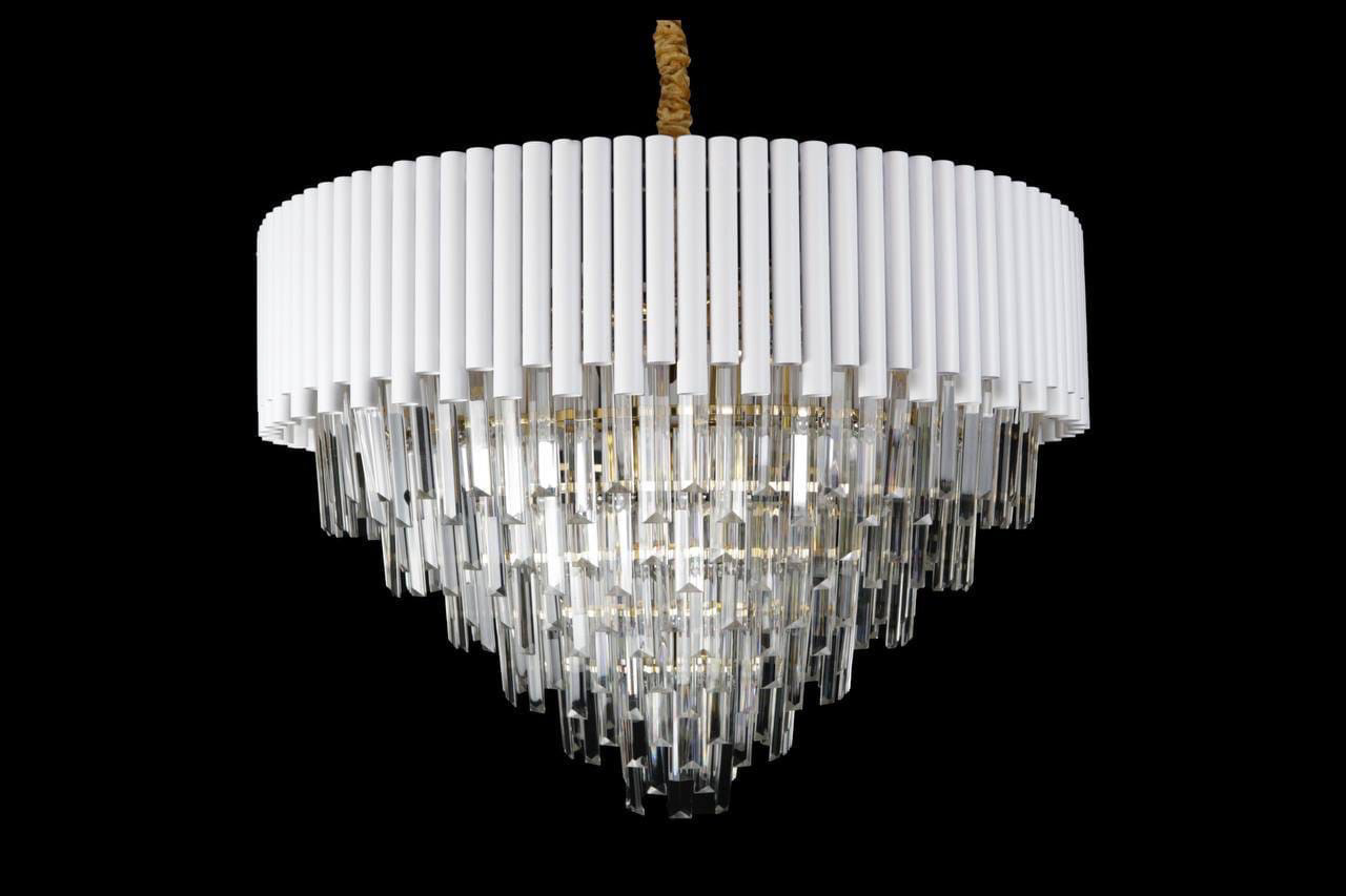 фото Люстра подвесная sl846/800 crystal gold+white studio led