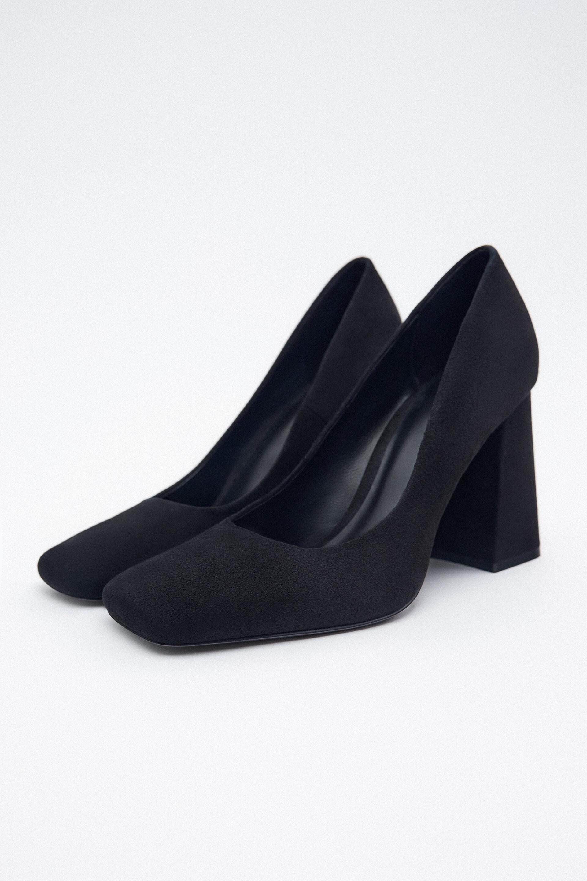 Туфли женские ZARA 12200110 черные 39 RU (доставка из-за рубежа)