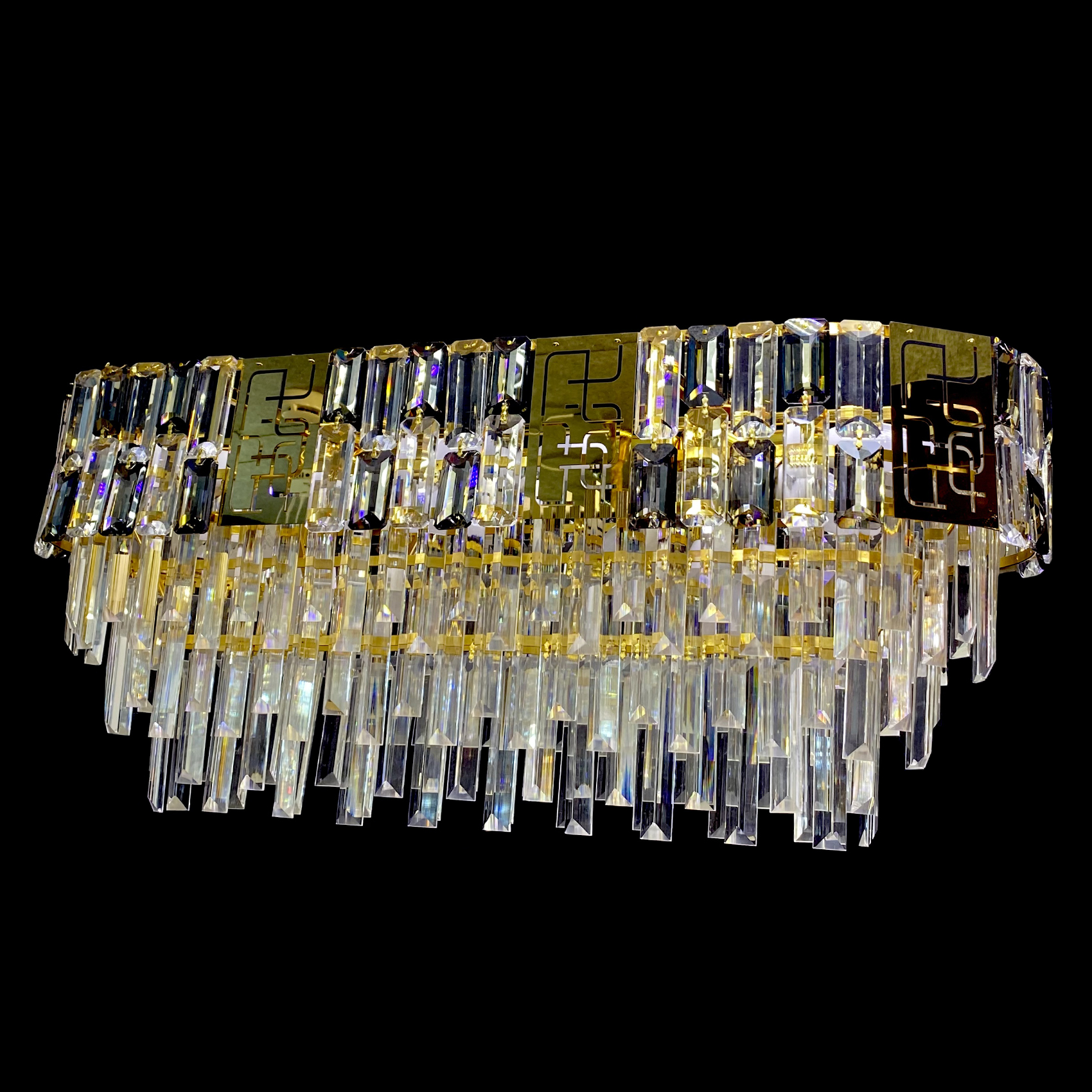 фото Люстра подвесная sl866/800 crystal gold studio led