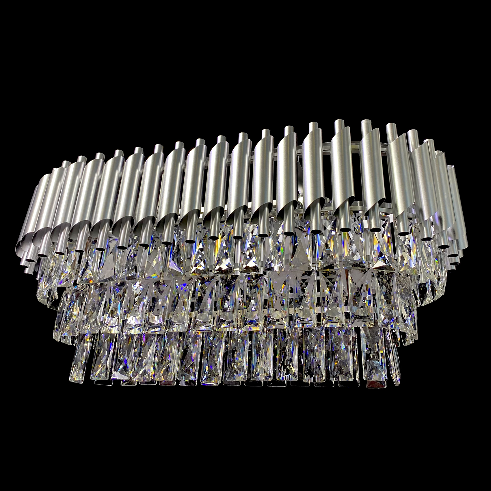 фото Люстра подвесная sl867/750 crystal chrome studio led