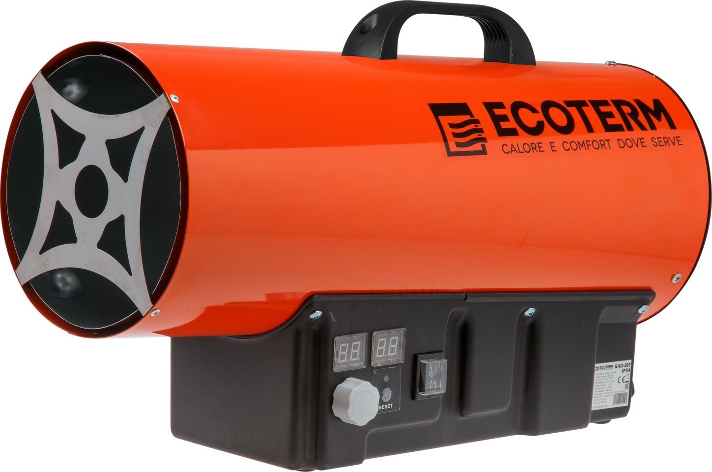 

Пушка тепловая газовая ECOTERM GHD-30T ET1527-6, Оранжевый, GHD-30T