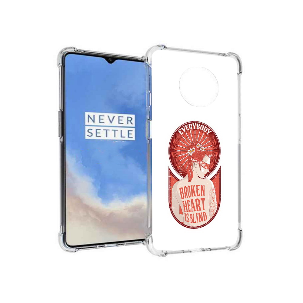 

Чехол MyPads Tocco для OnePlus 7T девушка разбитое сердце (PT227044.138.310), Прозрачный, Tocco