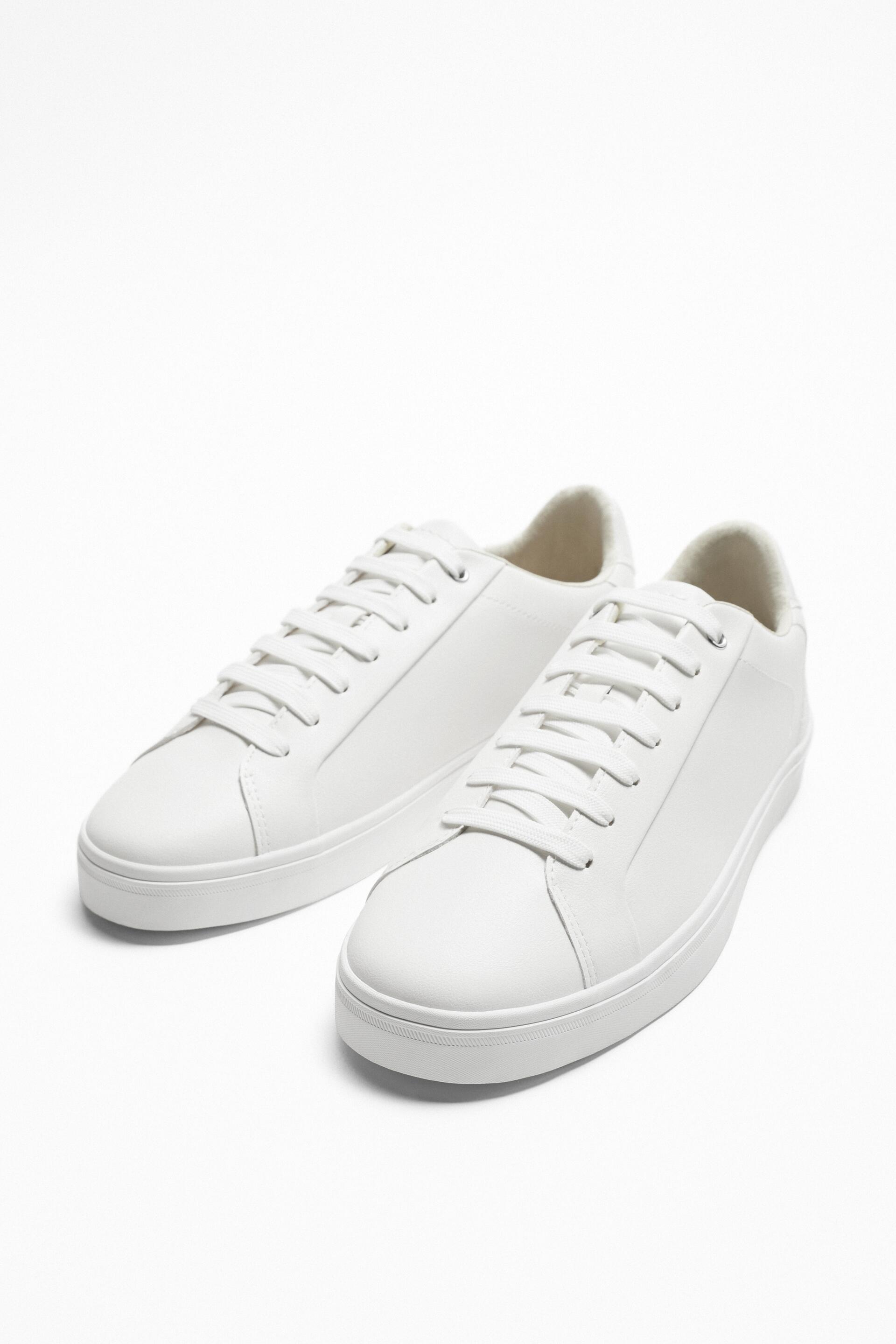 Кеды мужские ZARA 12201120 белые 45 RU (доставка из-за рубежа)