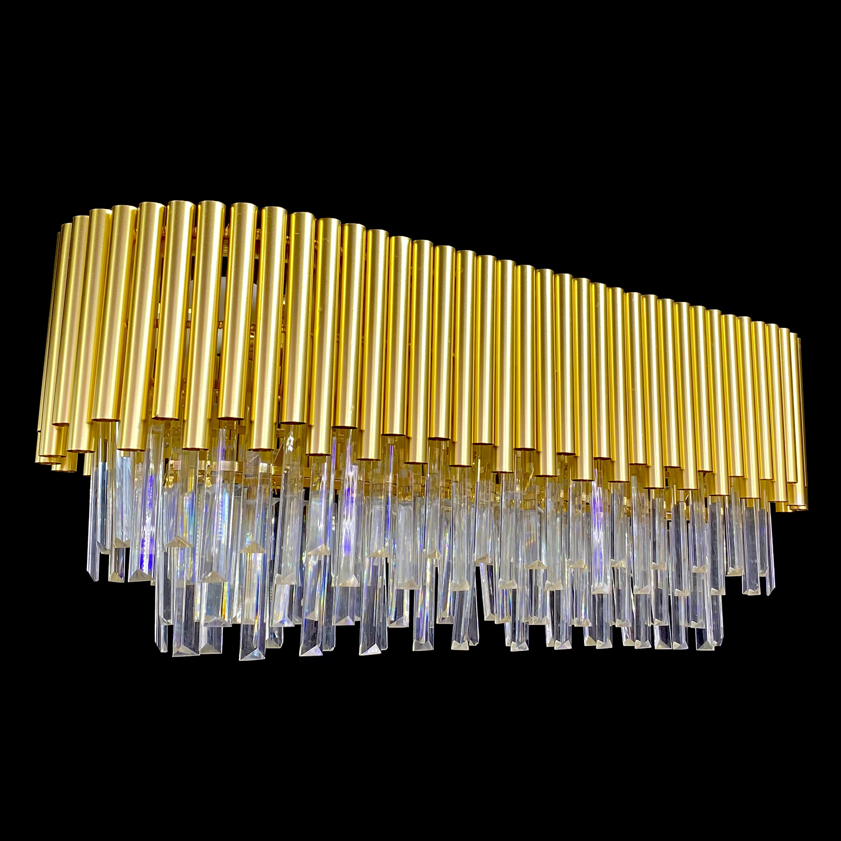 фото Люстра подвесная sl869/750 crystal gold studio led