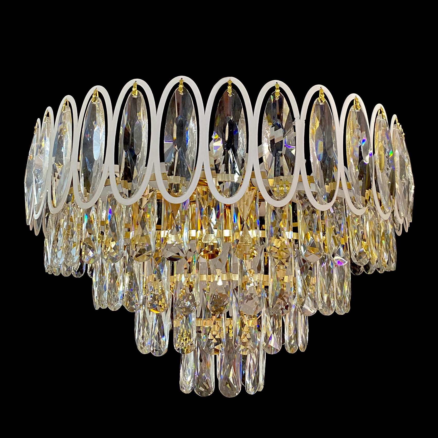 фото Люстра подвесная sl872/600 crystal gold studio led