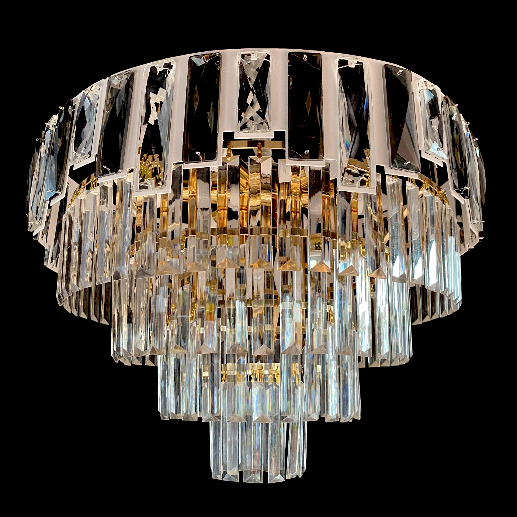 фото Люстра подвесная sl879/400 crystal gold studio led