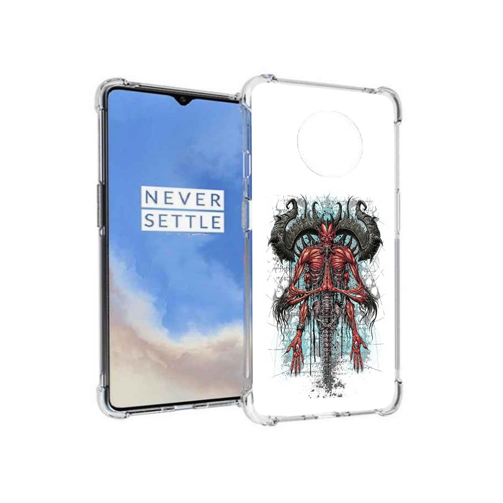 

Чехол MyPads Tocco для OnePlus 7T дьявол (PT227044.138.340), Прозрачный, Tocco