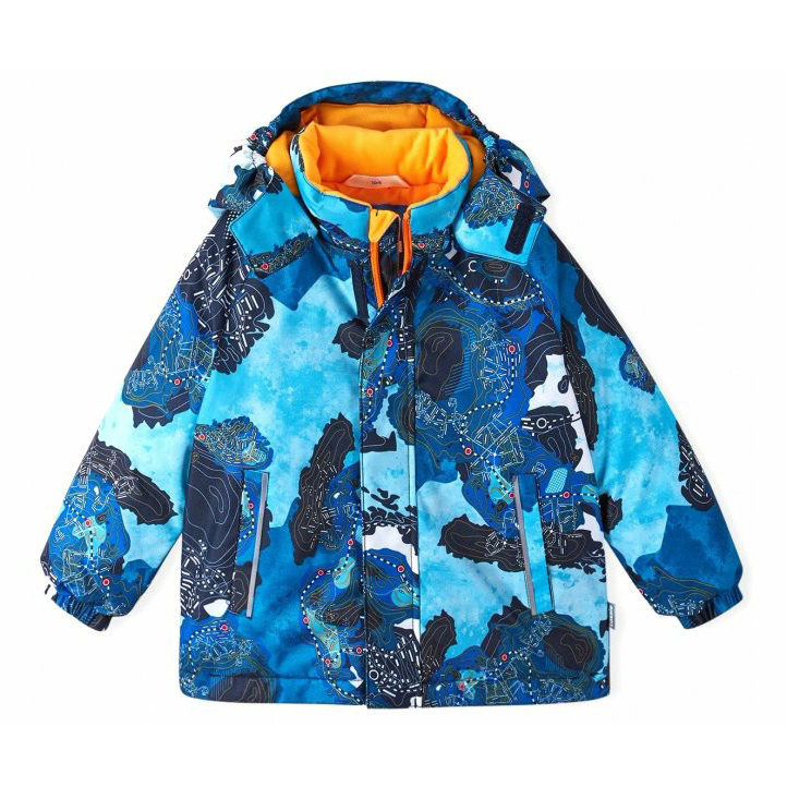 фото Куртка для мальчика зимняя lassie синяя р 110