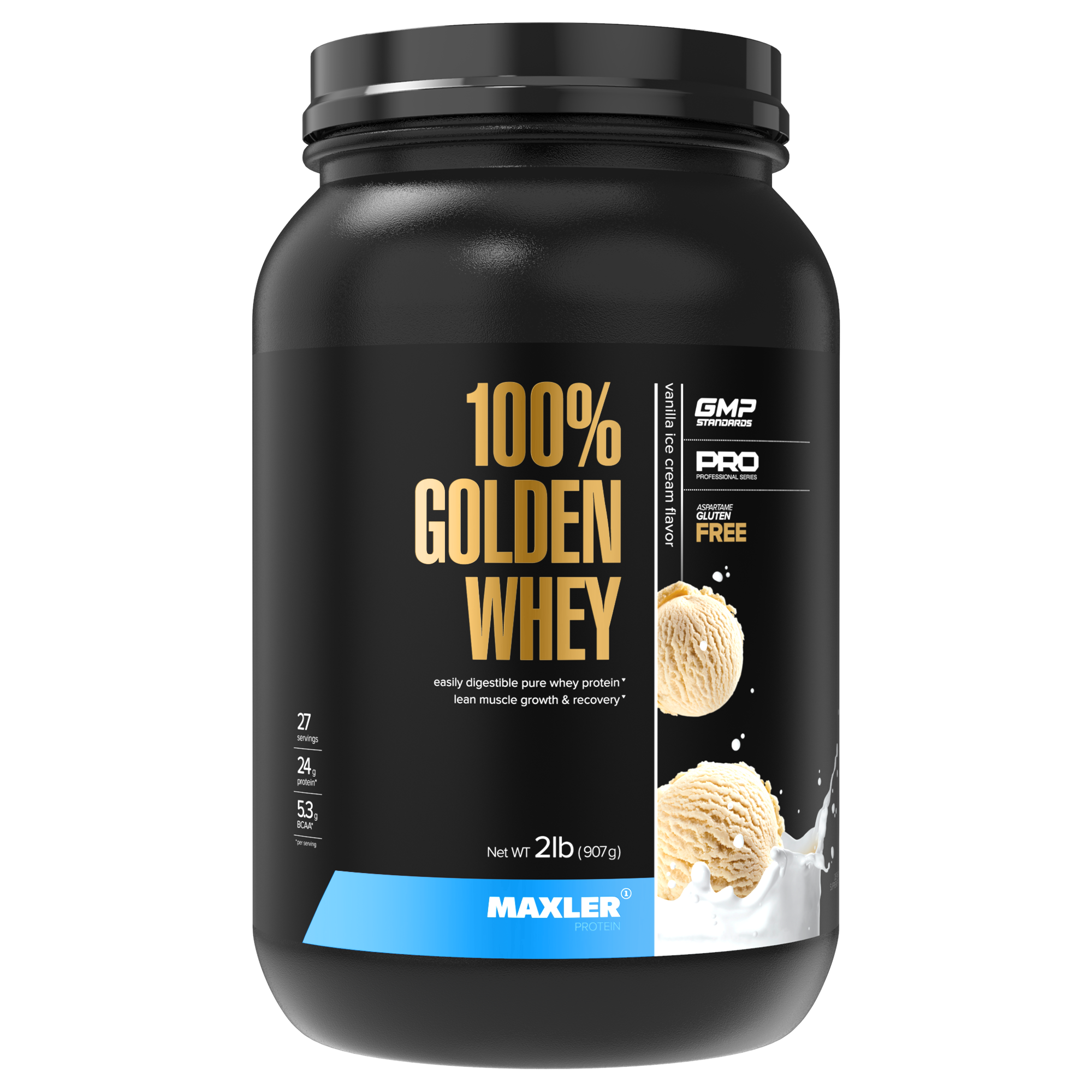 Golden Whey 908 г вкус ванильное мороженое 5250₽