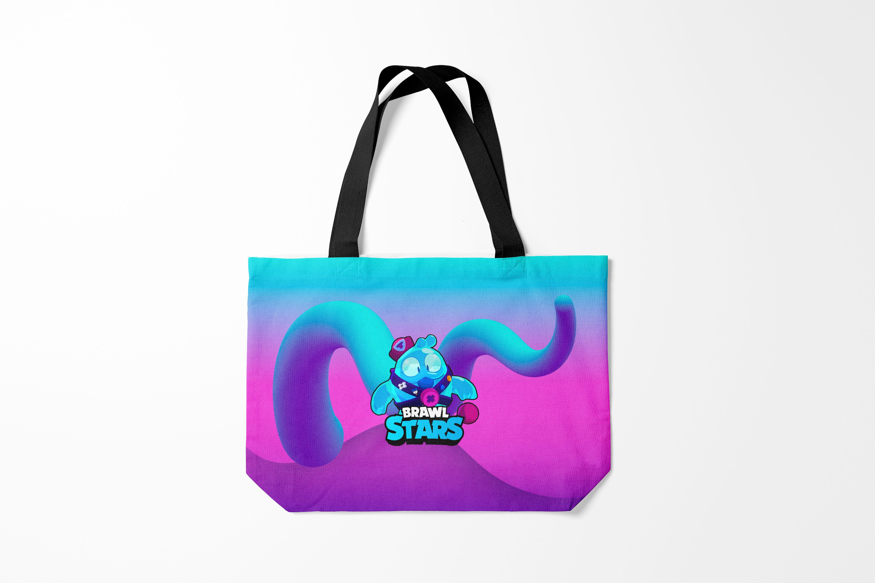 

Сумка шoппер унисекс Burnettie Brawl Stars Сквик Squeak, фиолетовый, Brawl Stars Сквик Squeak
