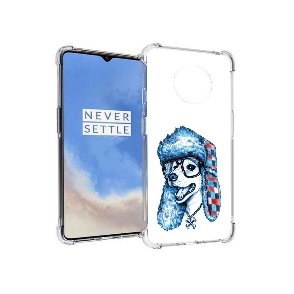 

Чехол MyPads Tocco для OnePlus 7T зимний пес (PT227044.138.362), Прозрачный, Tocco