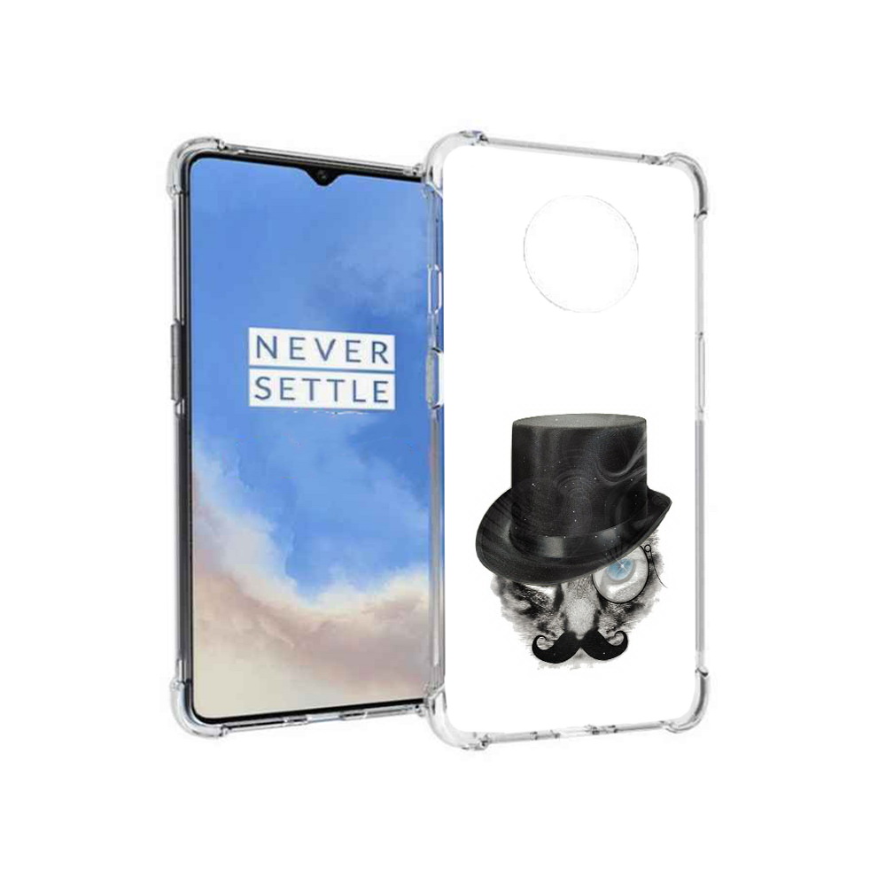 

Чехол MyPads Tocco для OnePlus 7T интелегентный кот (PT227044.138.378), Прозрачный, Tocco