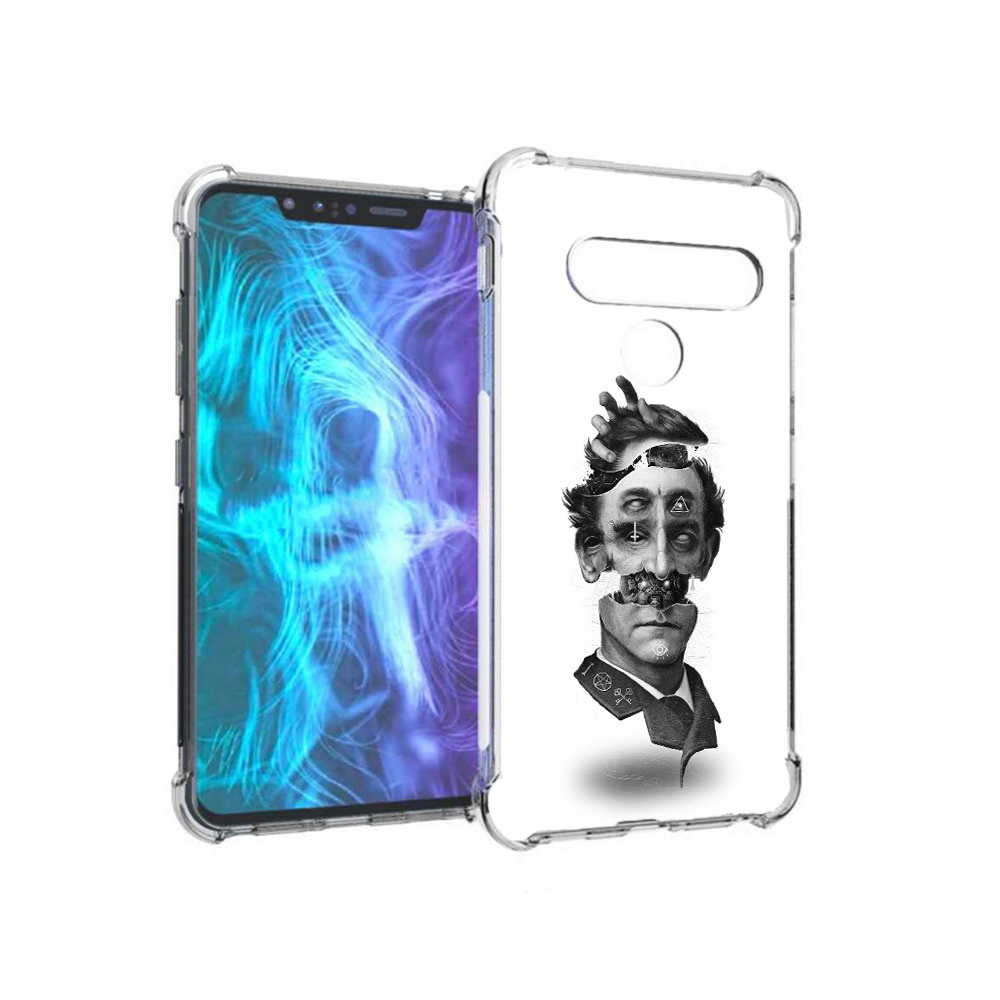 

Чехол MyPads Tocco для LG G8 страшное лицо абстракция (PT135945.77.628), Tocco