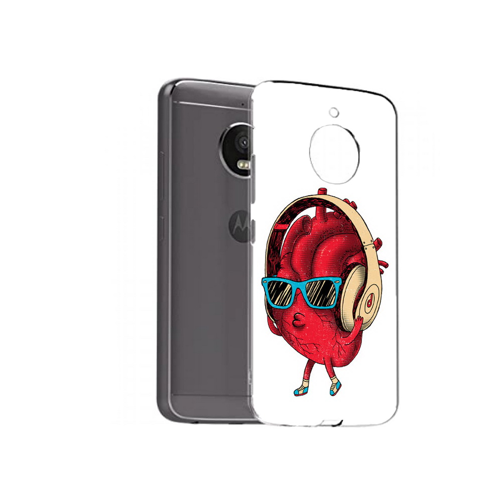 

Чехол MyPads Tocco для Motorola Moto E4 Plus слушай сердце (PT100001.341.609), Прозрачный, Tocco