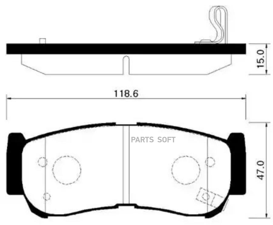 

Тормозные колодки HSB дисковые HP0032
