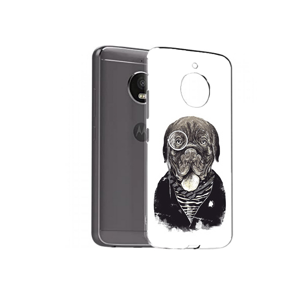 

Чехол MyPads Tocco для Motorola Moto E4 Plus солидный песик (PT100001.341.615), Прозрачный, Tocco