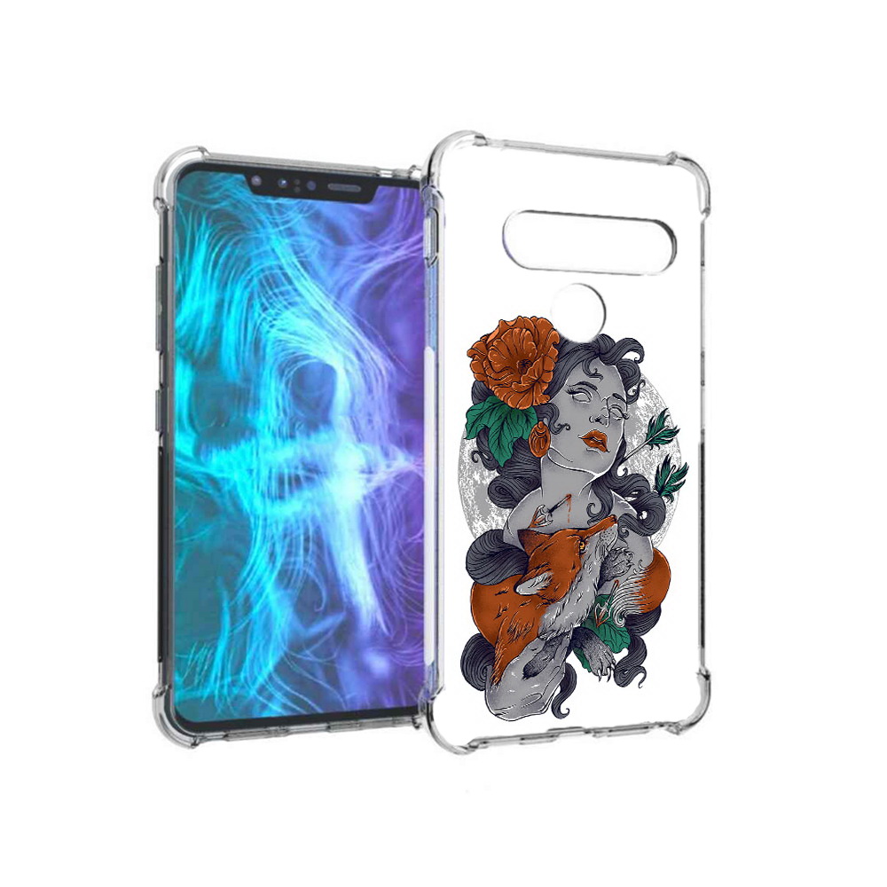 

Чехол MyPads Tocco для LG G8 темная девушка с лисой (PT135945.77.639), Tocco