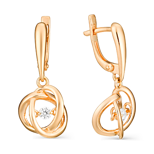 

Серьги из золота с фианитом НАШЕ ЗОЛОТО НЮ105000292510-1, НЮ105000292510-1