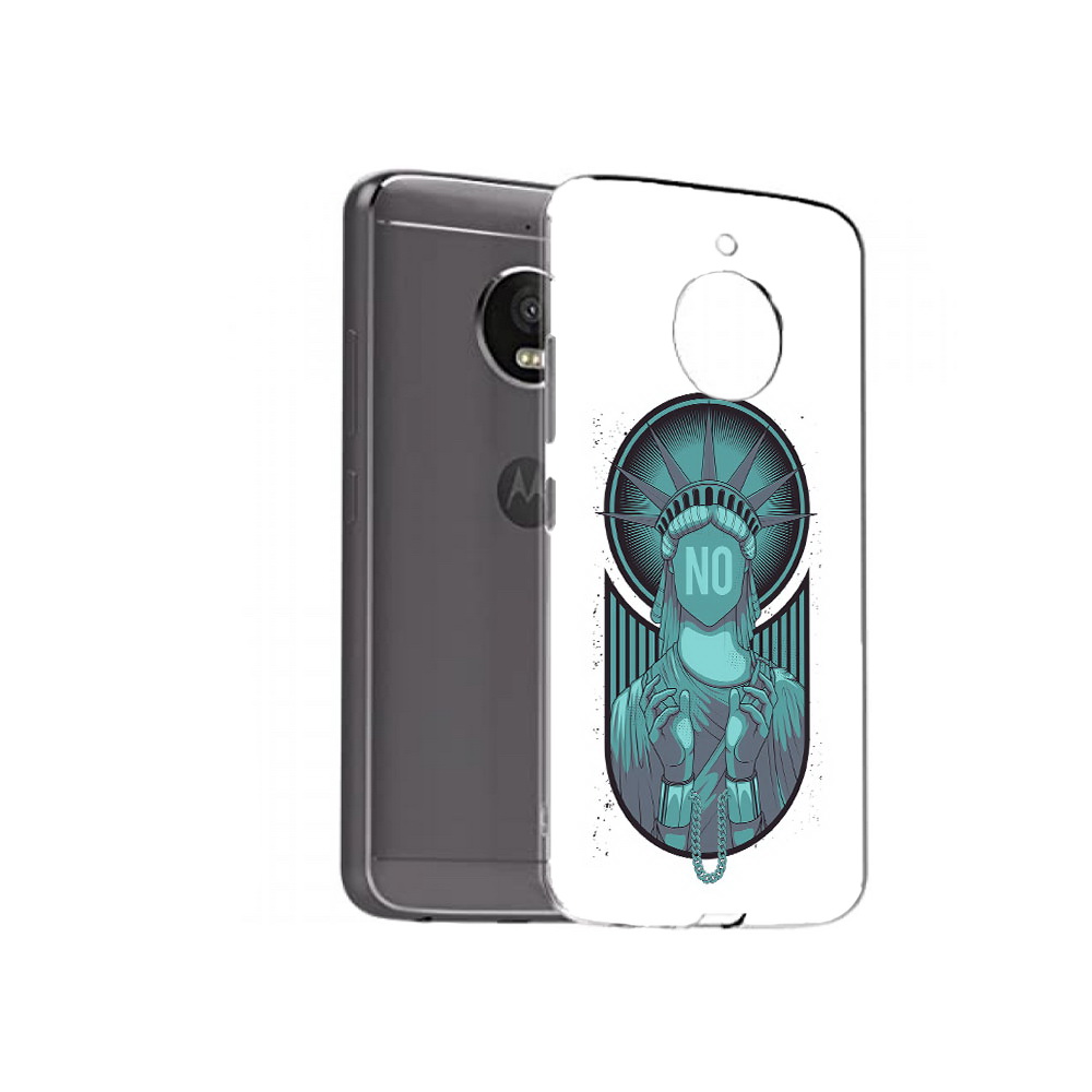 

Чехол MyPads Tocco для Motorola Moto E4 Plus статуя свободы зеленый (PT100001.341.623), Прозрачный, Tocco