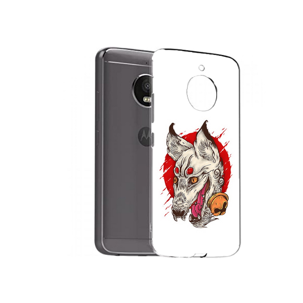 

Чехол MyPads Tocco для Motorola Moto E4 Plus страшная собака (PT100001.341.627), Прозрачный, Tocco