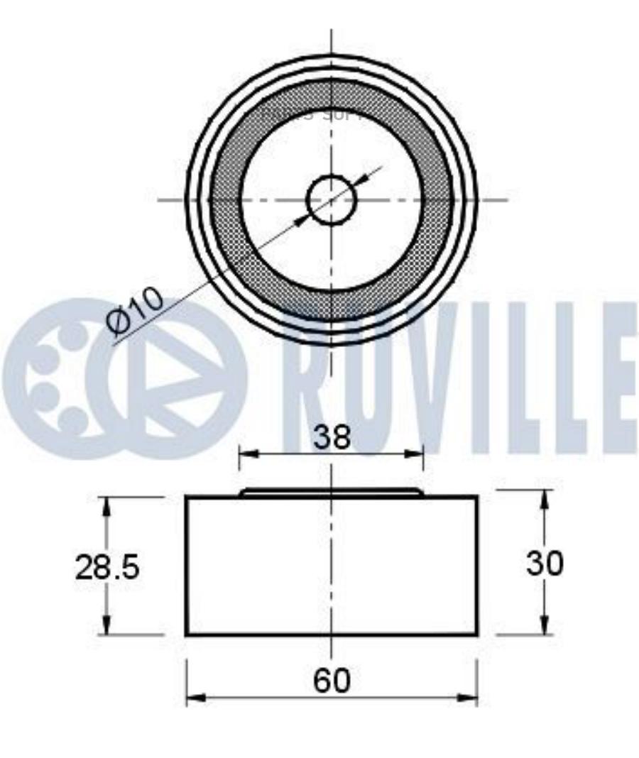 Ролик Ремня Грм Hyundai Tucson 2.0 04->/Kia Sonata/Cerato 2.0 04-> Ruville арт. 540494
