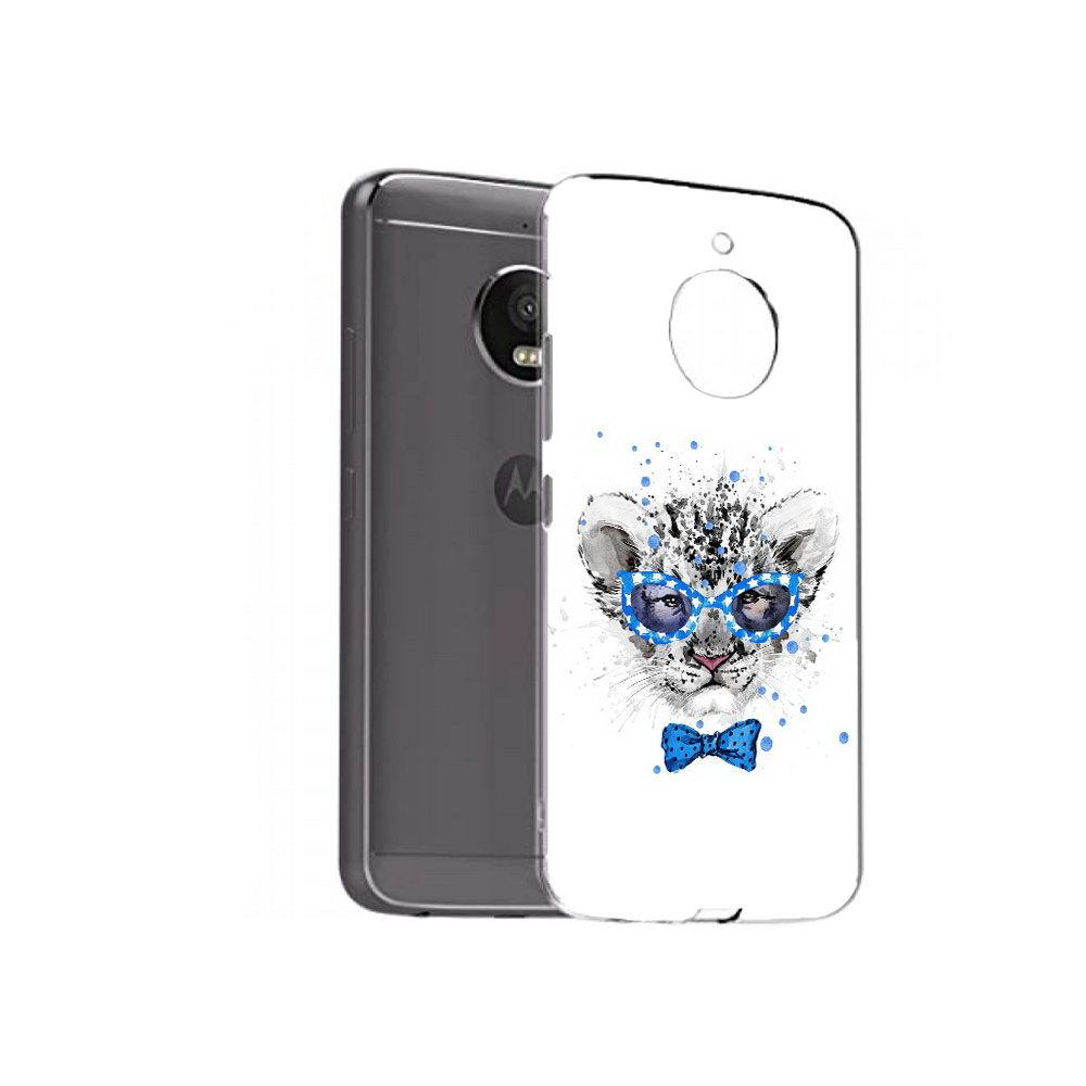 

Чехол MyPads Tocco для Motorola Moto E4 Plus тигренок с бабочкой (PT100001.341.642), Прозрачный, Tocco