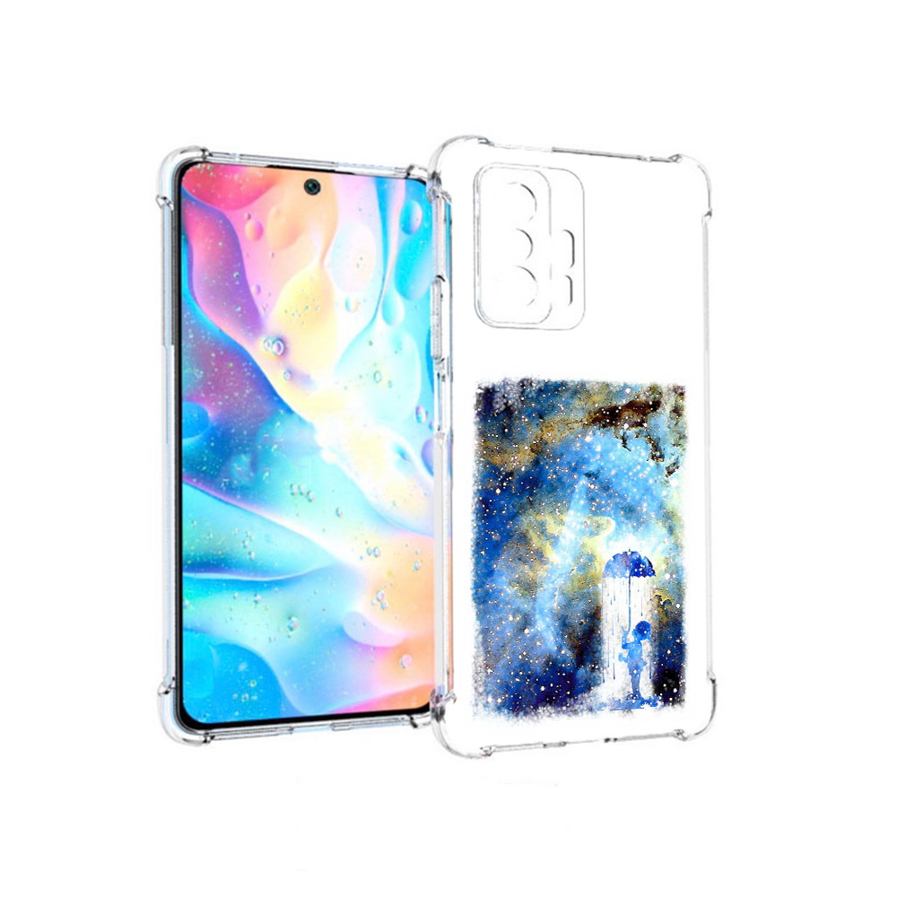 

Чехол MyPads Tocco для Xiaomi 11T Pro мальчик в небе (PT163474.285.455), Прозрачный, Tocco