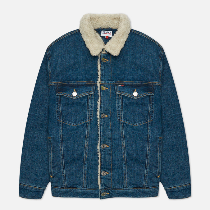 

Джинсовая куртка мужская Tommy Jeans DM0DM115721BK синяя XL, DM0DM115721BK