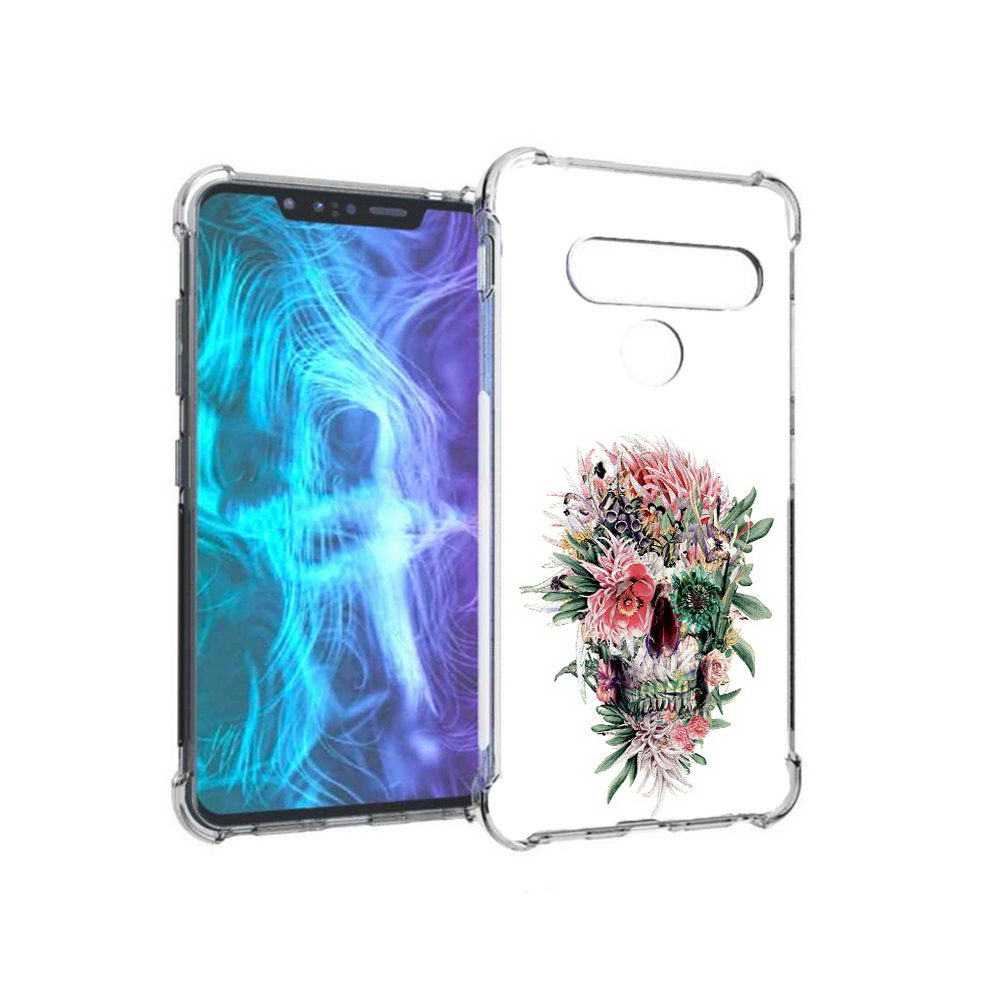 

Чехол MyPads Tocco для LG G8 череп из цветов (PT135945.77.677), Tocco