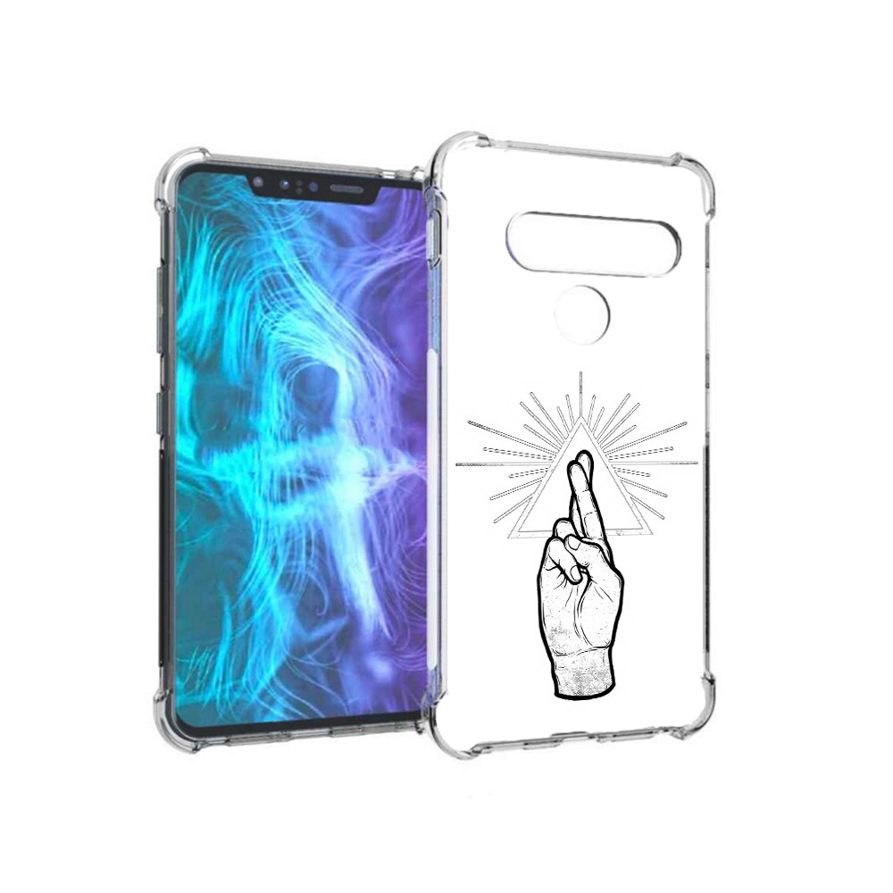 

Чехол MyPads Tocco для LG G8 черно белая рука (PT135945.77.681), Tocco