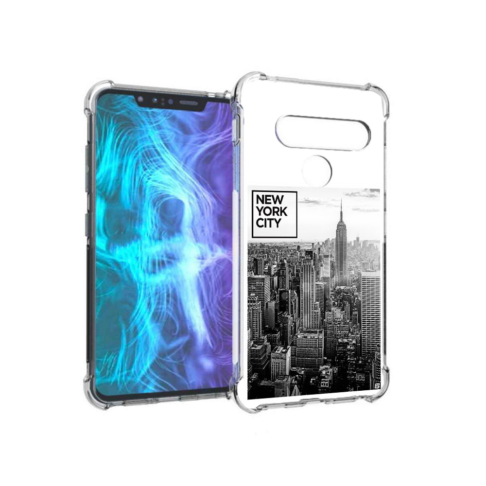 

Чехол MyPads Tocco для LG G8 черно белый ньюерк (PT135945.77.686), Tocco