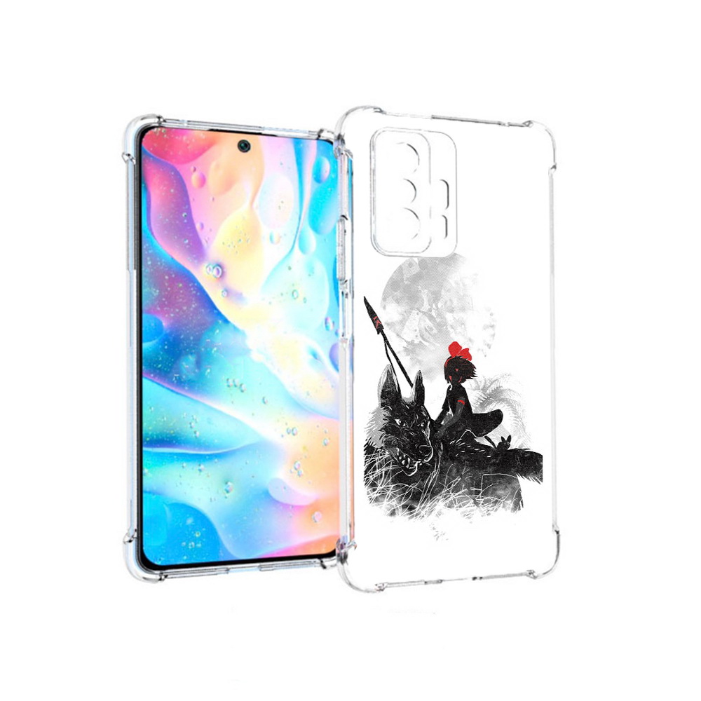 

Чехол MyPads Tocco для Xiaomi 11T Pro мононоке (PT163474.285.481), Прозрачный, Tocco